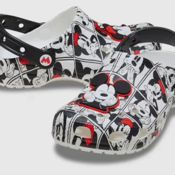 Crocs Mickey And Minnie Classic Clog Men's Size 8/Women's 10 Sandals Disney - Picture 3 of 4